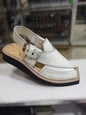 White colour peshawari chappal