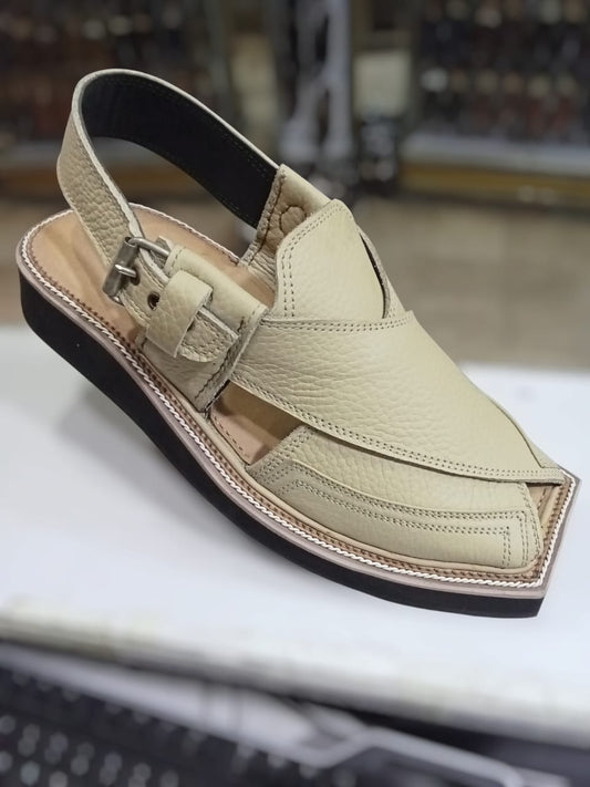 Camel colour peshawari chappal
